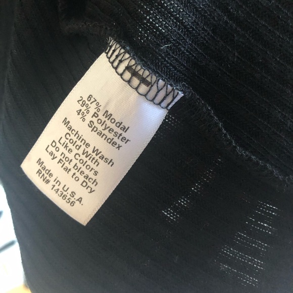 Joah Brown Front tie cardigan black one size - Picture 3 of 6